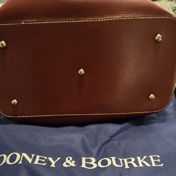 Dooney & Bourke Burgundy Florentine Leather Small Brenna - Picture 7 of 8